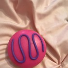 Pink Yellow Purple Foam Squeeze Ball Stress Reliever Squiggle Design