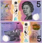 Australia 5-100 Dollars 5 Pieces Set  2016-2023  P-62a-66a 2  Unc  Polymer