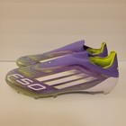 New Adidas Futbol F50 Elite Fg Laceless Men Size 11 5 Soccer Cleat Purple Jh7628