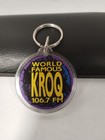 Kroq 106 7 Fm Keychain World Famous Radio Station Vtg Promo Alternative Rock Htf