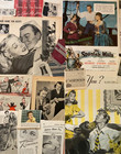 Lot 100  Vintage Ephemera 1940s Romance small Ads   Cutouts collage scrapbooking