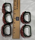 Vintage Holiday Christmas Poinsettia Napkin Ring Set Of 5