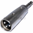 4 Pack - 3-pin Xlr Male To 1 4  6 35mm Stereo Cable Microphone Mic Trs Adapter