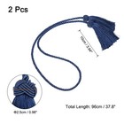 2pcs Tassel Curtain Tiebacks  Curtain Holdbacks With Tassel For Home  Navy Blue