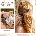 8pcs Flat Hair Clips For Women - Non - Slip Flat Claw Clips For Thick thin Hair 