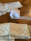 Huge Lot Antique Vintage Lace Trim Scraps Sewing Doll Clothes Pieces A Pound  