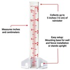 Acurite 5-inch Capacity Glass Rain Gauge - Clear