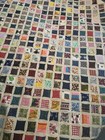 Very Nice Vintage Cathedral Window Quilt 83   x 93    Large