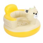 Baby Inflatable Seat Built In Air Pump Pvc Shower Chair Infant Back Su Dso
