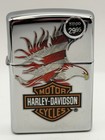 Vintage 2010 Harley Davidson Eagle Flag High Polish Chrome Zippo Lighter New B36