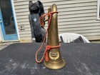 Vintage Bugle W  Mouthpiece   Cord Military Army Scout Cavalry Brass Copper Us