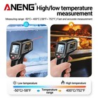 Aneng Th201 Laser Infrared Thermometer Temperature Gun Non-contact Lcd Display