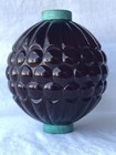     Antique Original   Red Ribbed Grape   Lightning Rod Ball