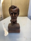 Abraham Lincoln Bust Bookend Bronze Finish Cast Ceramic President Statue