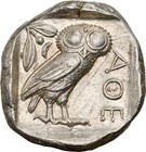 Attica  Athens  Ngc Choice Au 5 5 - 3 5 440-404 Bc  Ar Tetradrachm 140