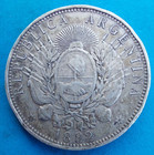 Argentine Argentina 1 Peso 1882 Km 29 Rare 
