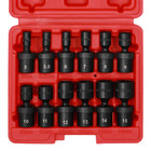 12pcs 1 4-inch Impact Socket Set Metric 5mm To 15mm  6-point Cr-mo Swivel Socket
