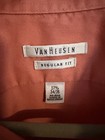 Salmon Van Heusen Lux Sateen Regular Fit Dress Shirt 17 1 2 34 35