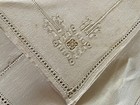 Gorgeous Vintage Cut-work  Pulled Thread   Embroidererd Linen Placemats  Napkins