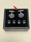 Indochino Tuxedo Cufflinks   Studs Set W  Box     Stainless Steel - Brand New