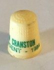 Alan Cranston President 1984 Thimble Vintage Souvenir Collectible