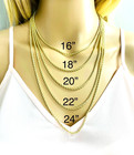 14k Solid Yellow Gold Rope Chain Necklace - 2mm - 2 5mm - 3mm -unisex  - Ch435