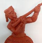 Louis Marx  Daniel Boone  Vintage 1950   s Brown Plastic 4    Action Figure