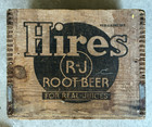 Hires Root Beer R-j  Wood Crate Box Fruitvale Oakland  Ca Beverage Box Bottles