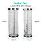 2 Pack Metal Worm Compost Bin With Gloves  Outdoor Gardening Solution