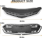 Front Bumper Upper Lower Grille Compatible For Chevy Cruze Mesh Grill 2016 2017 