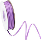 Solid Color Satin Ribbon 1 8 Inch X 100 Yards Roll Grape Double Faced For Gift 