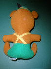 Vintage Dream Pets 1975 Rare Dakin Brown Bear Green Lederhosen Plush 7   t37 