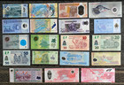 Complete Collection Of 19 World Polymer Banknotes From Six Continents Unc