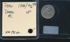 Peru - 1866 Yb  - Silver -  1 Dinero - Vf -  -  5810