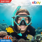 Adult Tempered Glass Diving Set Scuba Anti-fog Goggles And Snorkeling Mask Tube