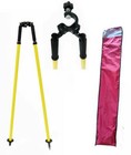 Aluminum Thumb Release Prism Pole Bipod gps surveying trimble seco