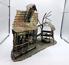 Vintage Tin Metal Brutalist Wall Art - Old Farmhouse   Well - Mid Century Modern