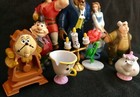 Beauty And The Beast Figure Play Set Disney Pvc Toy Belle Lumiere Maurice Lefou 