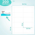 Thick Business Cards 200 Printable Business Card  3 5  X 2  Business Card Paper