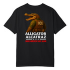 Alligator Alcatraz Ice Sheriff Gator T-shirt     Funny Double-sided Satire Graphic