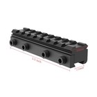 Dovetail 3 8  To Weaver  Picatinny Rail Adapter Converter Mount Rail Adapter 