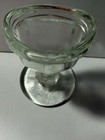 Vintage Antique Clear Glass Eye Wash Cup Pedestal Optical Medical Apothecary 5
