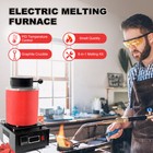 Toauto 3kg Digital Metal Melting Furnace Kit Smelter Refining W  75ml Ingot Mold