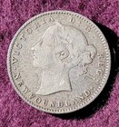 1888 Newfoundland Canada 10 Cents Silver  - Solid  Vg fine   Stk k918
