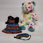 Build A Bear Teddy Bear Talking Plush  3 Pc Clothes Included Rainbow Pride Gift