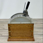 Vintage Dic Engine Order Telegraph Console Mount Ship Control W  Wood Base