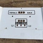 Vintage Gas Pump Porcelain Metal Face Plate Sign Usa For Parts