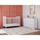 Storkcraft 6-drawer Crescent White Dresser