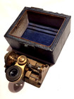 Rare Antique James H  Heal   Co  Textile Thread Counter Microscope 