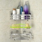2 Pack Shower Caddy Corner  Bathroom Corner Shower Shelfs  Adhesive Wall Moun   